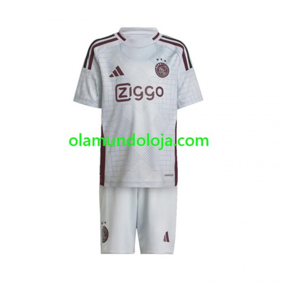 Camisola AFC Ajax Criança Equipamento Terceiro 2024-2025 Manga Curta